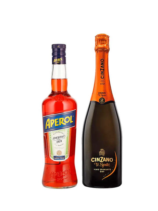 Aperitivo Aperol 750 ml y Espumoso Cinzano Pro-Spritz 750ml