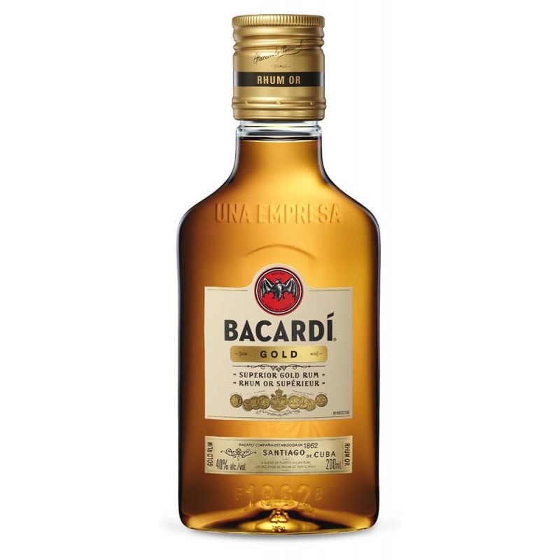 Ron Bacardi Carta Oro 200ml