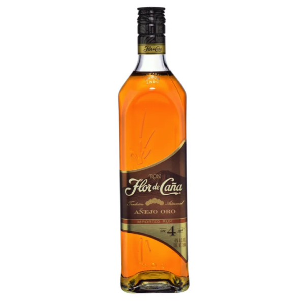 Ron Flor de Caña 4 Años Oro 750ml