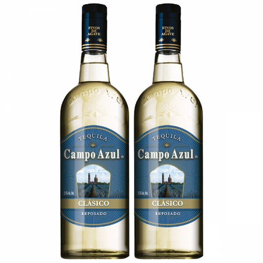 Tequila Duo Pack Campo Azul Clásico Reposado 750ml