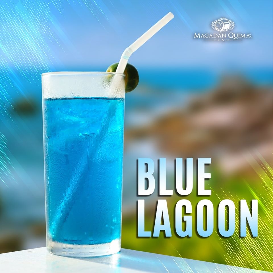 Coctel blue lagoon